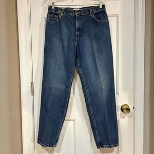Women's Levi Signature Jeans Relaxed Fit Cotton Mom Jeans Denim SZ 14 misses